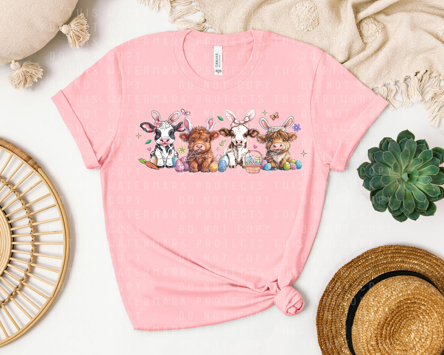 Easter Cows Graphic Tee