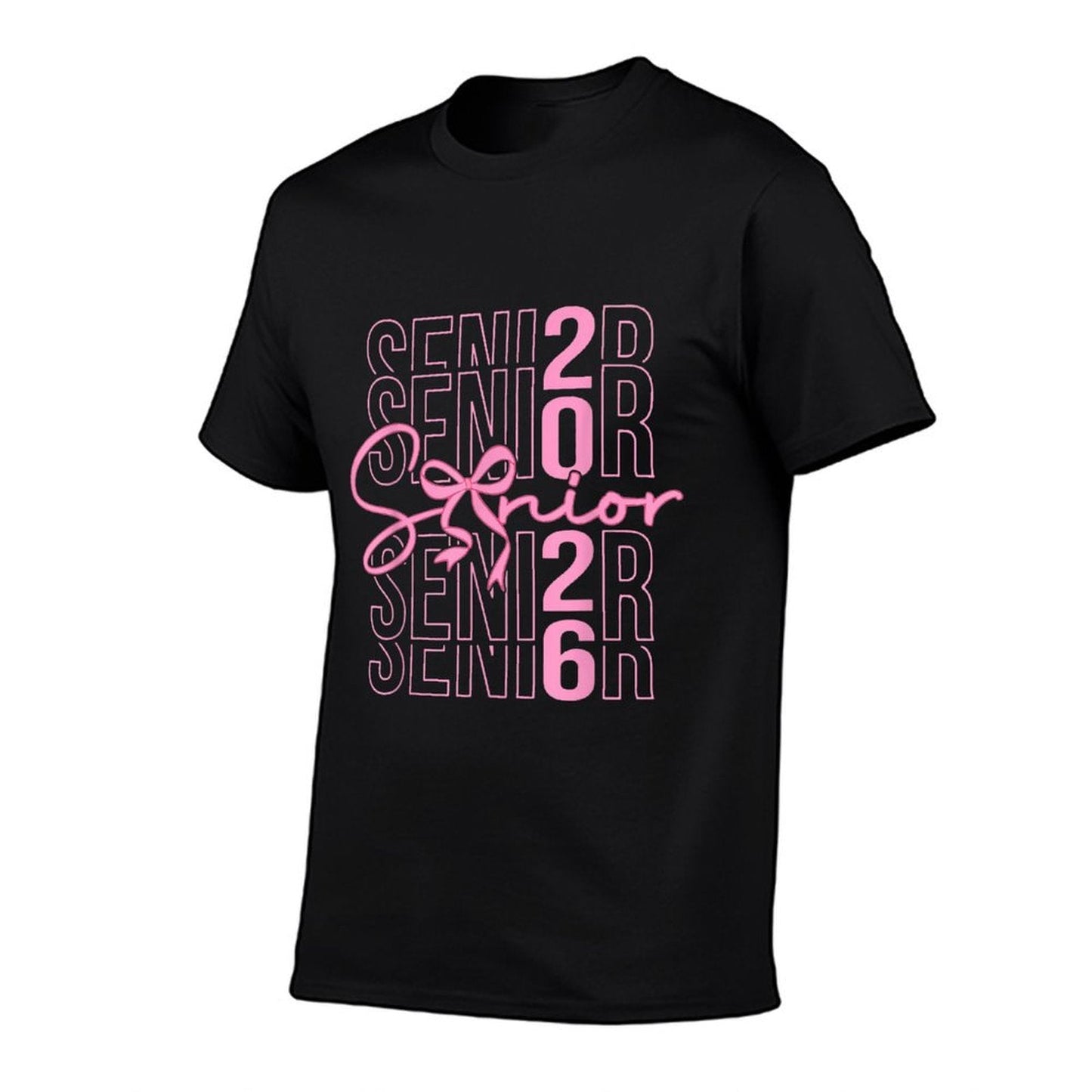 Senior 2026 Class of 2026 Coquette Pink Bow Graduation 2026 T-Shirt