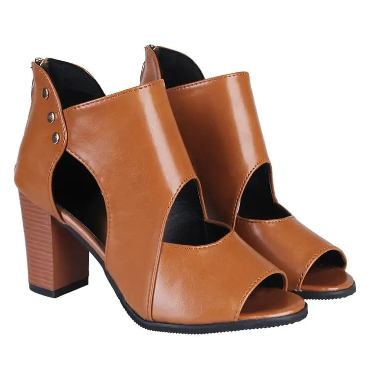New Fashion Mid-Heel Thick Heel Women's Sandals
