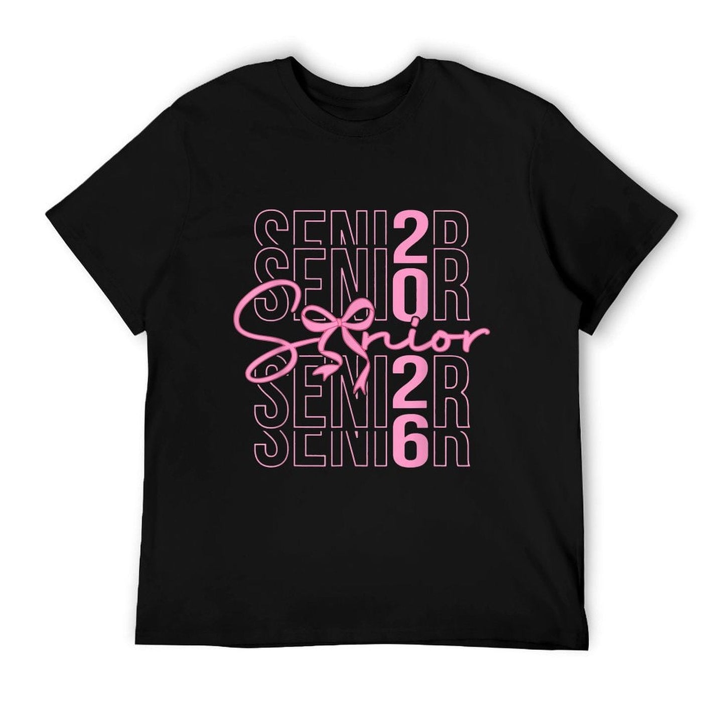 Senior 2026 Class of 2026 Coquette Pink Bow Graduation 2026 T-Shirt