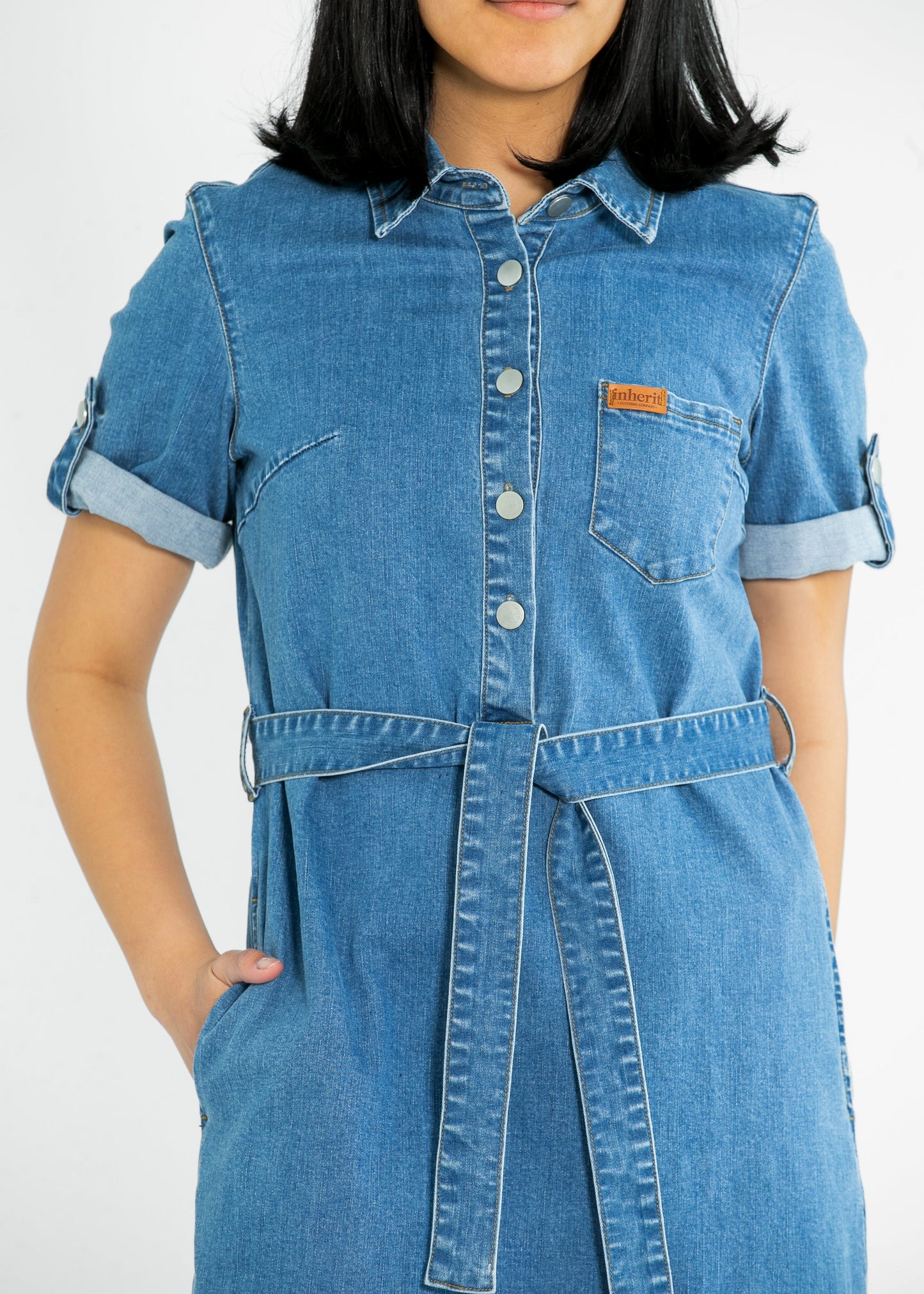 Ada Denim Midi Dress